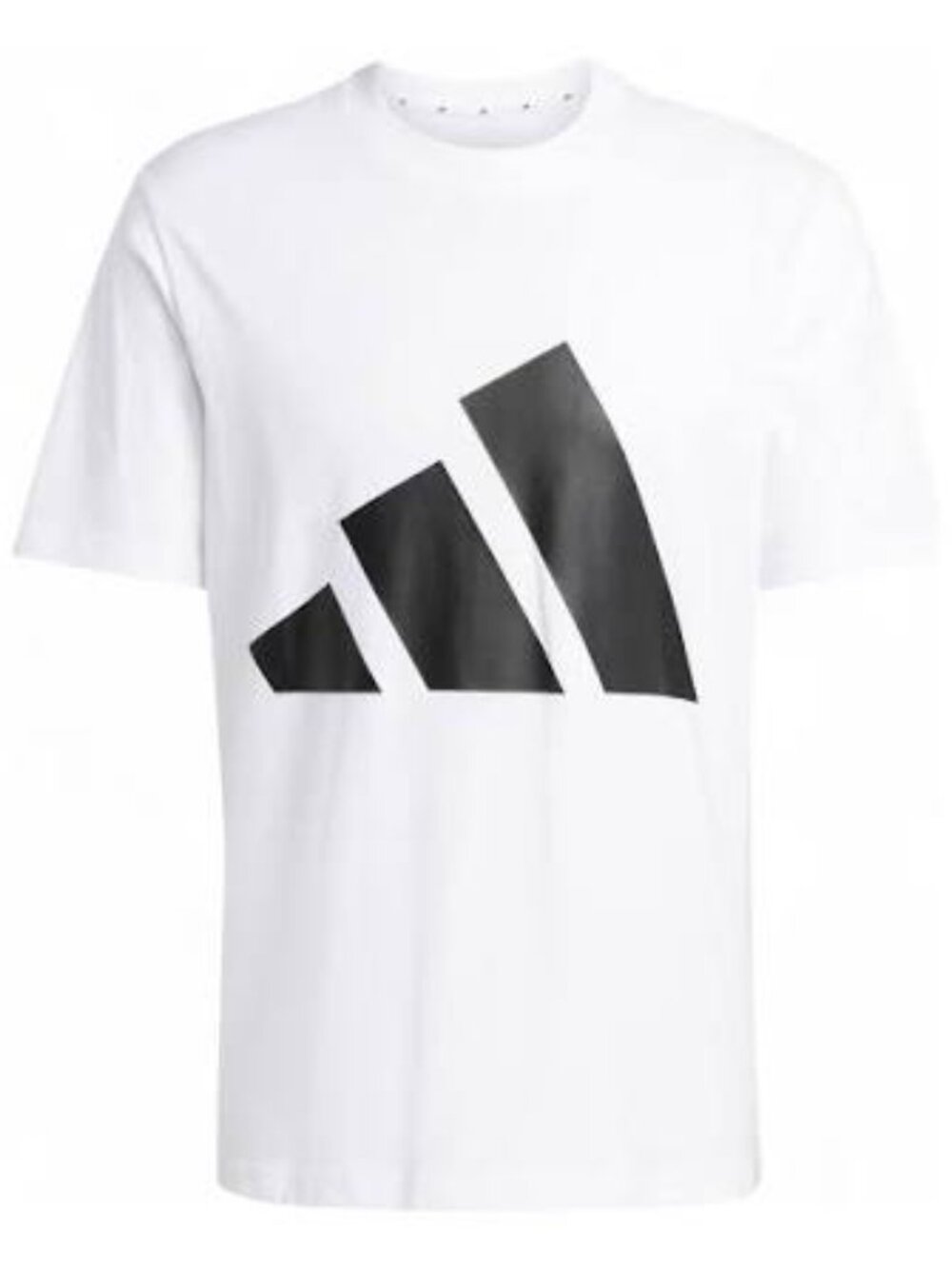 Adidas Men's White & Black Essentials Big Logo Sportswear T-Shirt Size L NWT